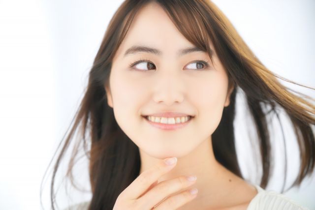 女性の歯並びがきれい